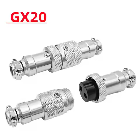 1 set of GX20 2/3/4/5/6/7/8/9/10/12/14/15 pin 20mm round wire board aviation connector with cover so