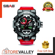 SBAO S-8018 Dual Display Quartz Digital / Men Watch / Watch for Men / Jam tangan lelaki / Sbao watch