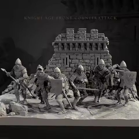 The height of man 25mm 38mm 50mm Resin model kit colorless self-assembly (3D printing) TD-7880/3D