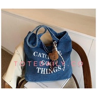 GANTUNGAN Totedailly.co Latest Women's Jeans Shoulder Bag Korean Style Women's Bag/ Women's Casual B