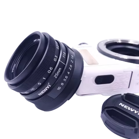 25mm F1.8 Manual Focus MF Prime Lens for Canon EOS M M2 M3 M5 M6 M10 M50 M100 EOS M50 Mark II Mirror