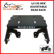 MAGICBOY HEAVY DUTY ADJUSTABLE REAR RACK / BOX RACK LIPAT LC135 135LC NEW V2-V7 LC 135 ORIGINAL
