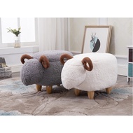 [Ready Stock]  Sheep Animal Ottoman Stools Children's Stool Animal Shape Footrest Stool