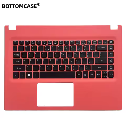 New For Acer Aspire E5-473 E5-474 E5-474G Laptop Palmrest Upper Case Keyboard Red AP1C7000540