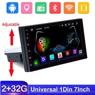 Universal 1DIN 7นิ้ว2G + 32G Android 10วิทยุรถยนต์เครื่องเล่นสเตอริโอบลูทูธ WIFI GPS นำทางมัลติมีเดี