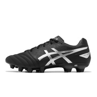 Asics Football Boots DS Light Advance 2E Wide Last Black Silver Rubber Spikes Men's Shoes 1103A098001