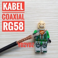 kabel coaxial antenna rg-58 digitalpro rg58 ecer meteran radio ht rig digital pro 50ohm antena jumper pigtail