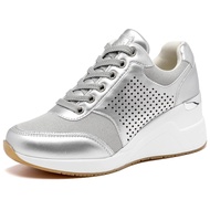 Wedge Sneakers for Women - Wedge Tennis Shoes Non-Slip Women Fashion Sneakers