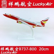 20cm Solid Alloy Airplane Model Xiangpeng Airlines B737-800 Xiangpeng Airlines Static Model Airplane Gift
