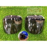 Dark Black Visor Smoke BKP Sun Light For 3Pin 3Button Helmet(Ms88,Sgv99,Mhr Steng,Rs88,Magnum,Apollo