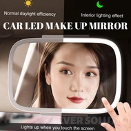 Car Mirror Car Makeup Mirror With Led Light Cermin Pandang Belakang Kereta Cermin Solek Kereta