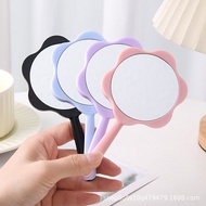 mini mirror student clay mirror Flower Handle