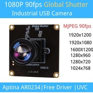 Global Shutter 1080p 90fps High Frame Rate Aptina Ar0234 Color Mini Webcam Uvc Usb Camera Module Dis