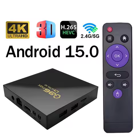 TV Box 2026 Android 15.0 Allwinner H313 Quad Core 5G 2.4G WiFi HDR10 4K Q96 Max Media Player IPTV Ho