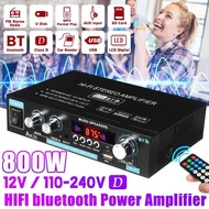 AK35 380 800W Home Digital Amplifiers Audio 110240V Bass Audio Power bluetooth Amplifier Hifi FM Aut