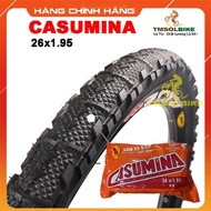 Vỏ Xe Đạp Địa 26x1.95 (50-559)  Lốp Xe Đạp CASUMINA 26x1.95  Săm Vỏ Ruột Lốp Xe Đạp 26x1.95