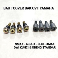 CVT COVER BOLT AEROX LEXI NMAX MODEL 2 DWI KEY CVT COVER BOLT KEY YAMAHA CVT COVER BOLT LEXI NMAX AE