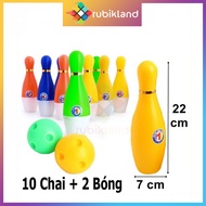 [10 Ki] Bộ Bowling Cho Bé Cỡ To Bằng Nhựa Đồ Chơi Trẻ Em Vui Chơi Vận Động Thể Chất Phát Triển Tư Du