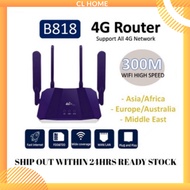 READY🔥WiFi Router Modem CPE B818 Modified Unlimited Hotspot 4G LTE Modem Router MOD Wifi 4 antenna simcard