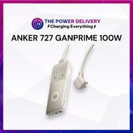 Trạm sạc nhanh để bàn Anker 727 GaNPrime 100W A9126 2 Type C 2 USB A 2 AC LED báo hiệu kèm dây dài 1