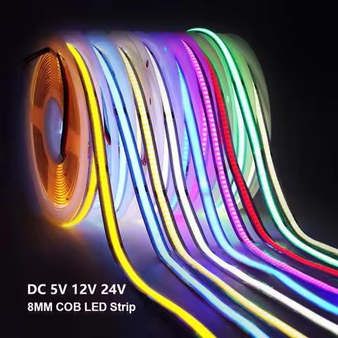 5V 12V 24V COB LED Strip 320LEDs/m High Density RA90 Flexible FOB LED Tape Light Bar Linear Ribbon 0