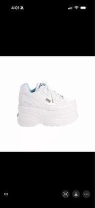 Yosuke白色厚底鞋