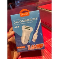 Abodos AS-GS15 Car Charger 2.4A Lighting Cable