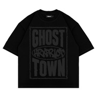 HRX - OVERSIZE GRAPHIC T-SHIRT 'GHOST TOWN 24S COMBED COTTON/