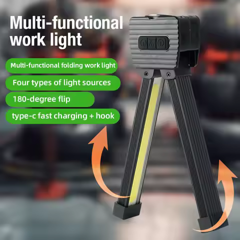 Gym Lamp for Posing,7th Gear Dimming,Portable Magnet LED Flashlight with Hanging Hook,Handheld USB R