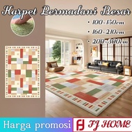 LOKAL [FJ] New LOCAL Rainbow Floor Carpet Style 3 UK 100x150cm / 160x210cm / 200x300cm Smooth Polyes