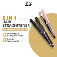 [1 YEAR WARRANTY] 2 in 1 Hair Straightener Iron Hair Styling Iron 2 in 1 Hair Styling Infrared Iron 
