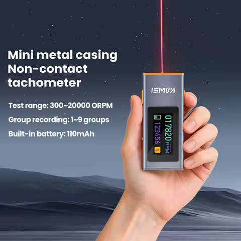 0.96 Inch TFT Infrared Tachometer Non-contact Laser RPM Speed Tester DC 5V Type-C Rechargeable300-20