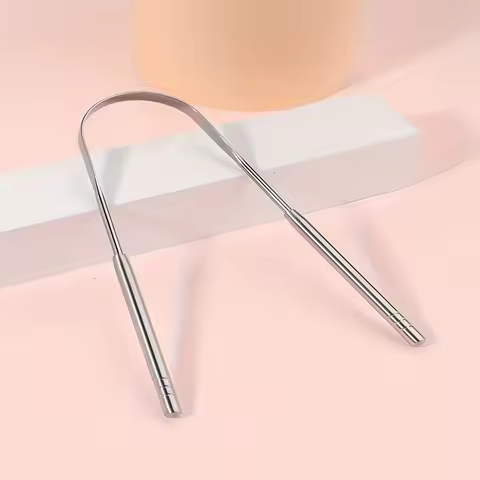 Tongue Scraper, Tongue Coating Scraper, Fresh Breath For Oral Care, Stainless Steel Tongue Cleaners,