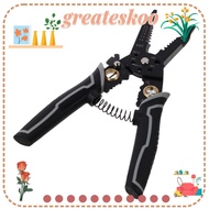 GREATESKOO Crimping Tool, High Carbon Steel Black Wire Stripper, Professional 9-in-1 Cable Tools Electricians