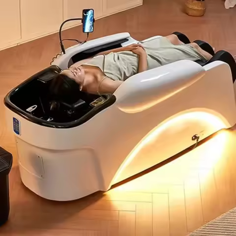 Luxury Shampoo Chair Massage Electric Fumigation Spa Chair Chinese Spa Wash Nail Shampoo Bowl Stoel 
