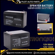 Battery For Sprayer Pump 12Ah Battery Bateri  Auto Gate Lead-Acid Battery Rechargeable Battery Auto 