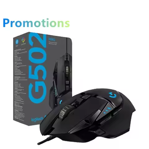 Logitech G502 HERO Wired Gaming Mouse - 25,600 DPI Adjustable Weights RGB Programmable Buttons High 