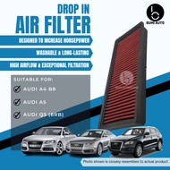 Audi A4 B8 1.8L 2.0L / A5 '07-'16 1.8L 2.0L / Q5 8R 2.0L OEM High Quality Washable Drop In Air Filte