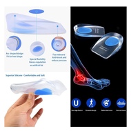 Heel Support Pad Cup Gel Silicone Shock Orthotic Insole Silicone Heel Cup ~ Ready Stock~