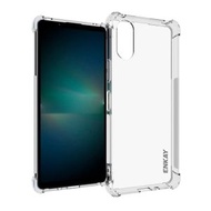 全城熱賣 - 適用於 索尼Xperia 10 VI ENKAY 透明防摔系列 四角加厚帶防滑條透明TPU手機防摔保護殼