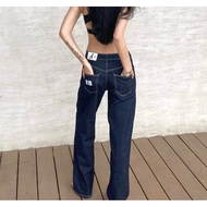 Jennie-Inspired CK Jeans - Women's High-Waist Straight Cut | Fall/Winter 2023 | Trendy Casual Wear