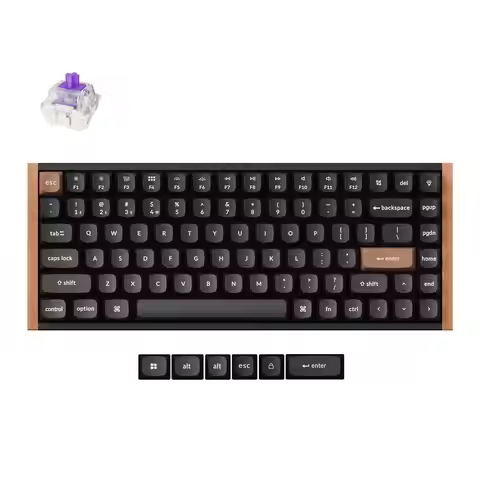 Keychron K2 HE Magnetic Switch Wireless Gaming Keyboard Dynamic Rapid Trigger 75% Layout RGB Backlig