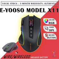 X-11 EYOOSO GAMING MOUSE 8000 DPI WIRED RGB LIGHTING