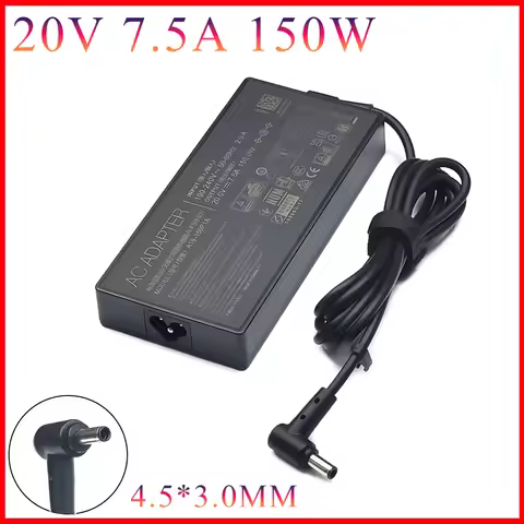 ADP200075M A18-150P1A 20V 7.5A150W 4.5*3.0mm AC Adapter LaptopCharger forASUS TUF GAMING X571L F571G
