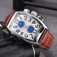 New Frank · Muller Leather Watch Six-Pin Multifunction Chronographe,Suitable for Men and Women