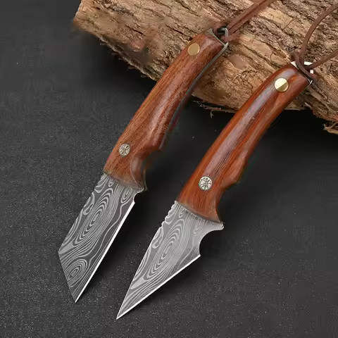 5CR15 Steel Kitchen Knives Wood Handle Boning Butcher Knife Meat Cleaver Fish Fruit Vegetables Slici