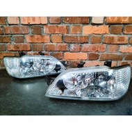 Original Mitsubishi Cedia Lancer CS2W CS5W CS5A Front Halogen Head Lights Lamps Lampu Depan 1 Pairs 