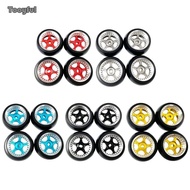 Tooyful 4 Pieces Rubber Tyre Wheel Rims & Tyres Set for Wltoys K969 K989 P929 1:28 RC Car Accessory 