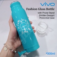[ Limited Edition ] VIVO Fashion Glass Cup Bottle (with Protective Case & Hidden Phone Stand) 300ML 