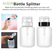 ALISONDZ Push Down Empty Squeeze Bottle Plastic Bottle Press Pumping Nail Removal Bottle